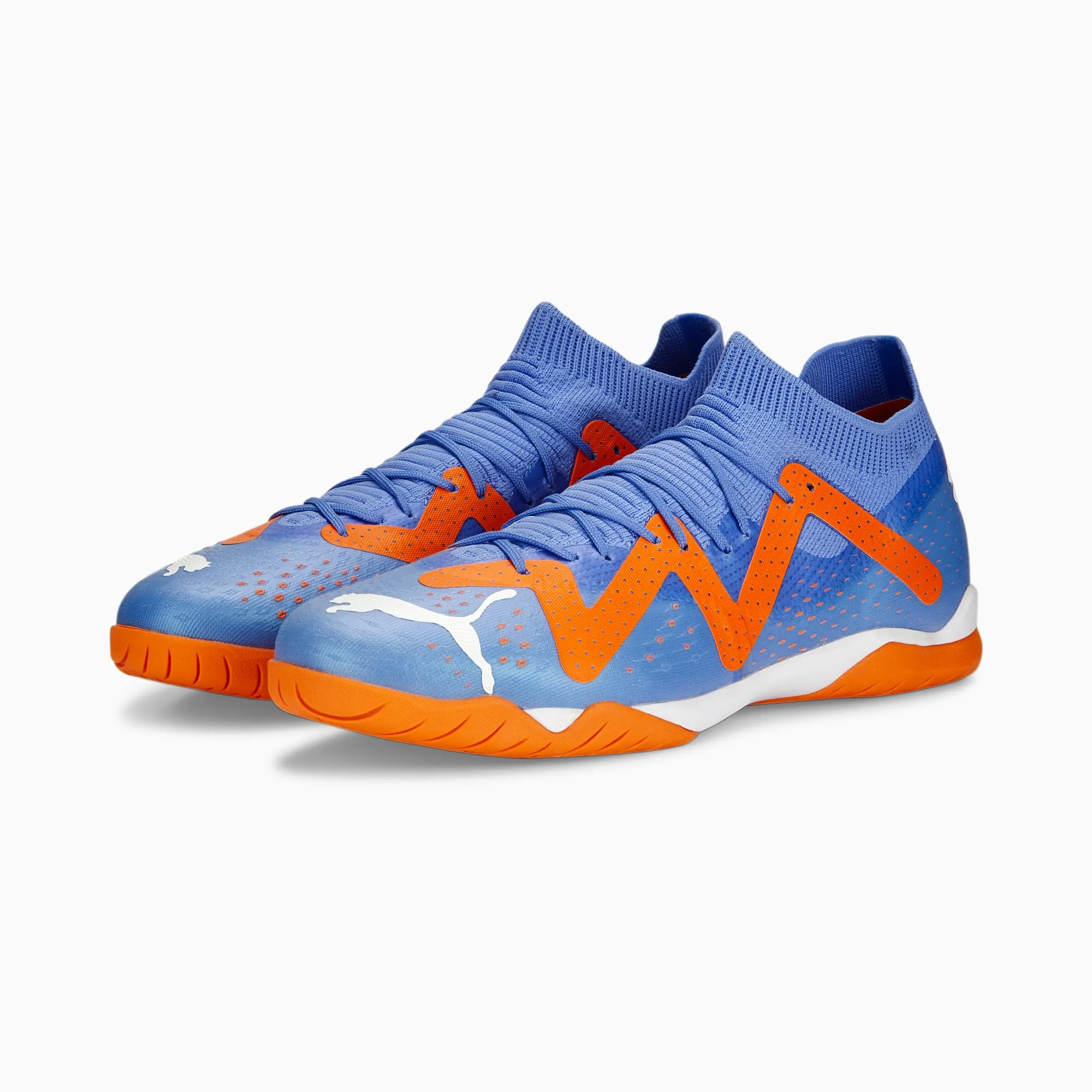 Puma Future Match Indoor Soccer Shoes 107185 01  BLUE GLIMMER-PUMA WHITE-ULTRA ORANGE Asics 10k Shoes