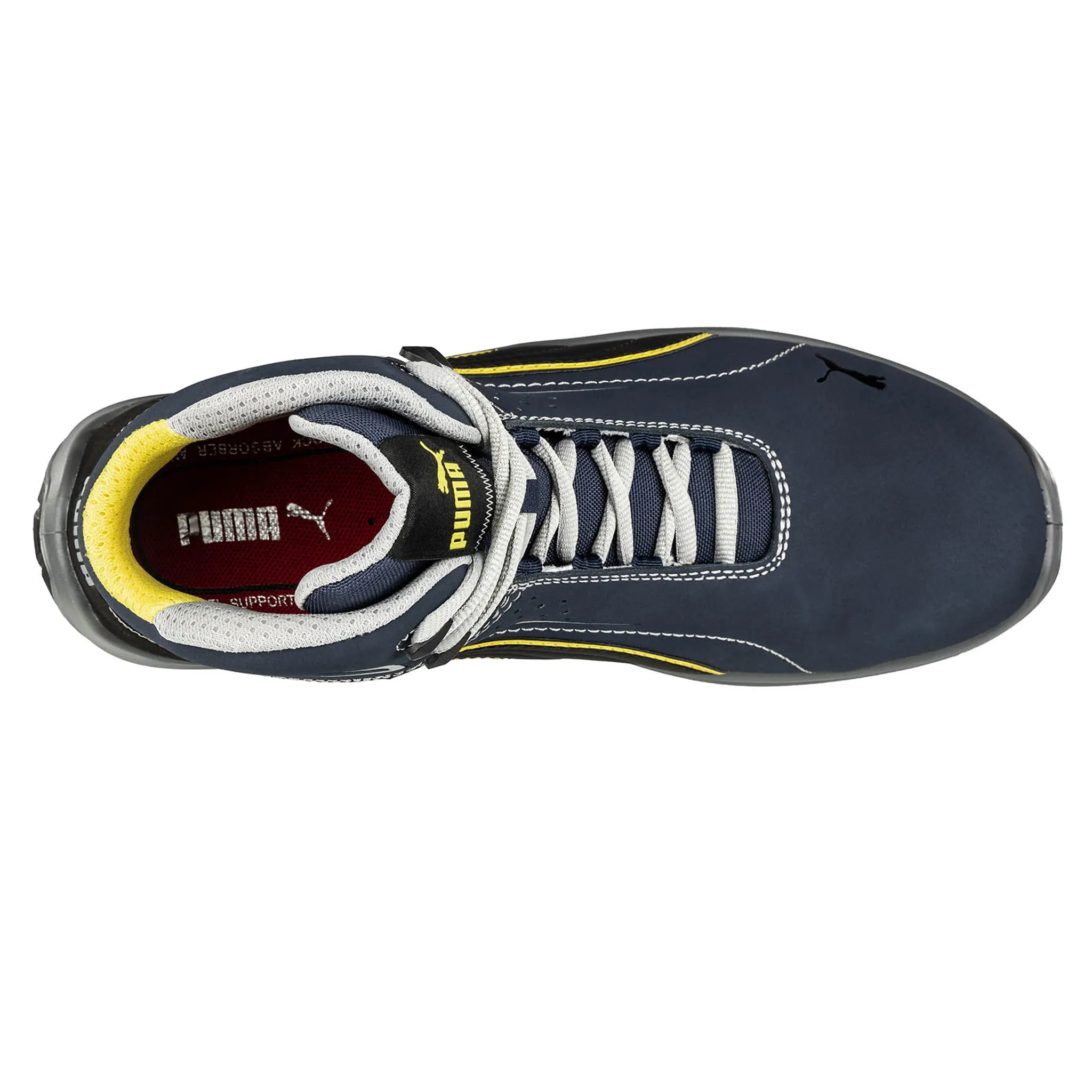 Best Asics Walking Shoes For Wide Feet Puma Men's 632635 Touring Blue Mid Composite Safety Toe Metal Free Work Shoes