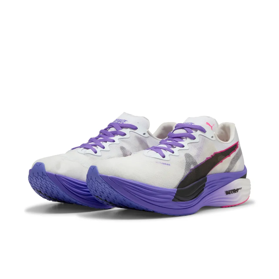 PUMA Men's Deviate NITRO Elite 3 DIGITOKYO Running Shoes in PUMA White/Dark Amethyst AW25 Asics Gel Craze Tr 4 Cross Trainer Shoe