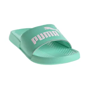 Slider Flip Flops Puma Popcat Big Kids/Men's Sandals Biscay Green
