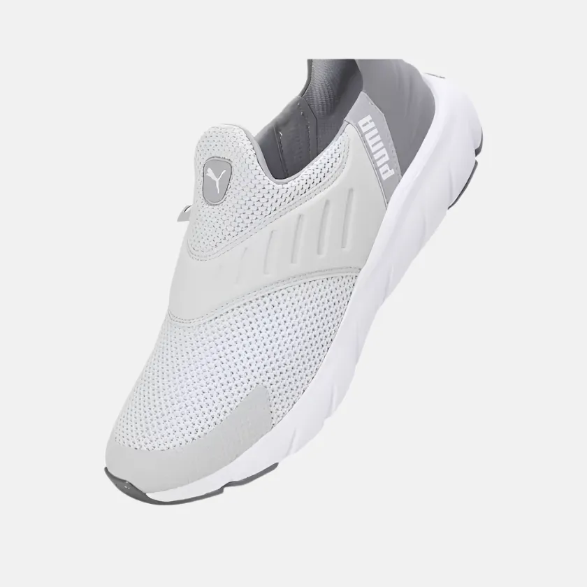 Puma Softride Flex Ease In Unisex Slip-On Lifestyle Shoes -Glacial Gray/Cast Iron/Gray Fog Asics Shoes Gel Kayano 32 Running