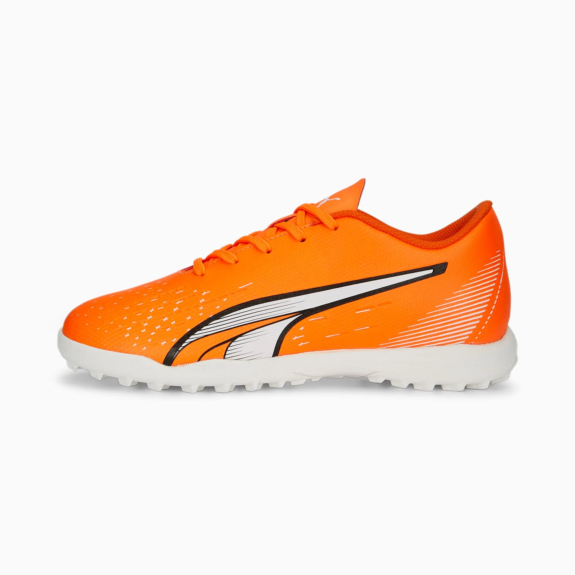 Puma Ultra Play Junior Turf Shoes 107236 01  ULTRA ORANGE-PUMA WHITE-BLUE GLIMMER Asics Netburner Netball Shoes