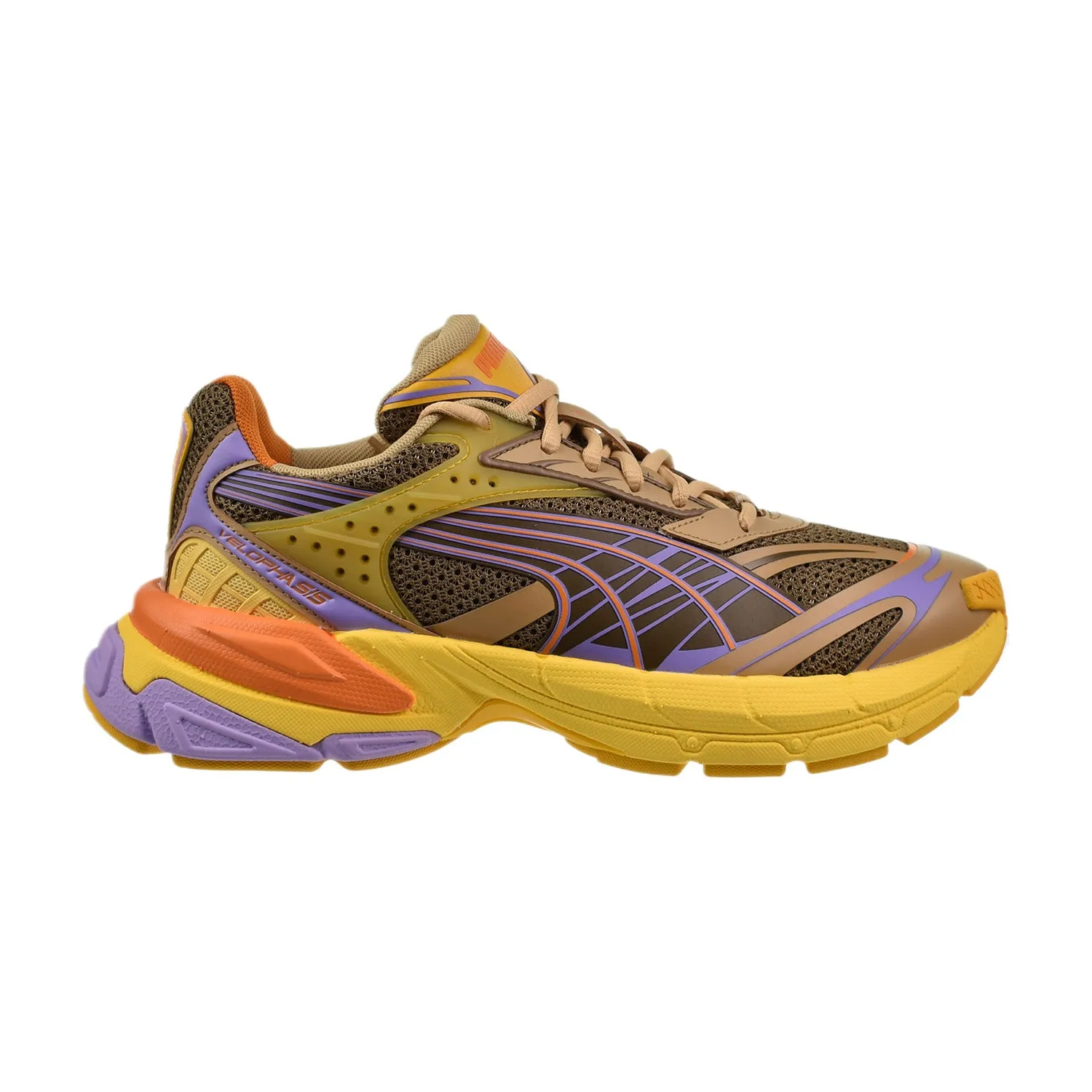 Puma Velophasis Men's Shoes Chocolate Chip-Flaxen Shoes Asics Tennis