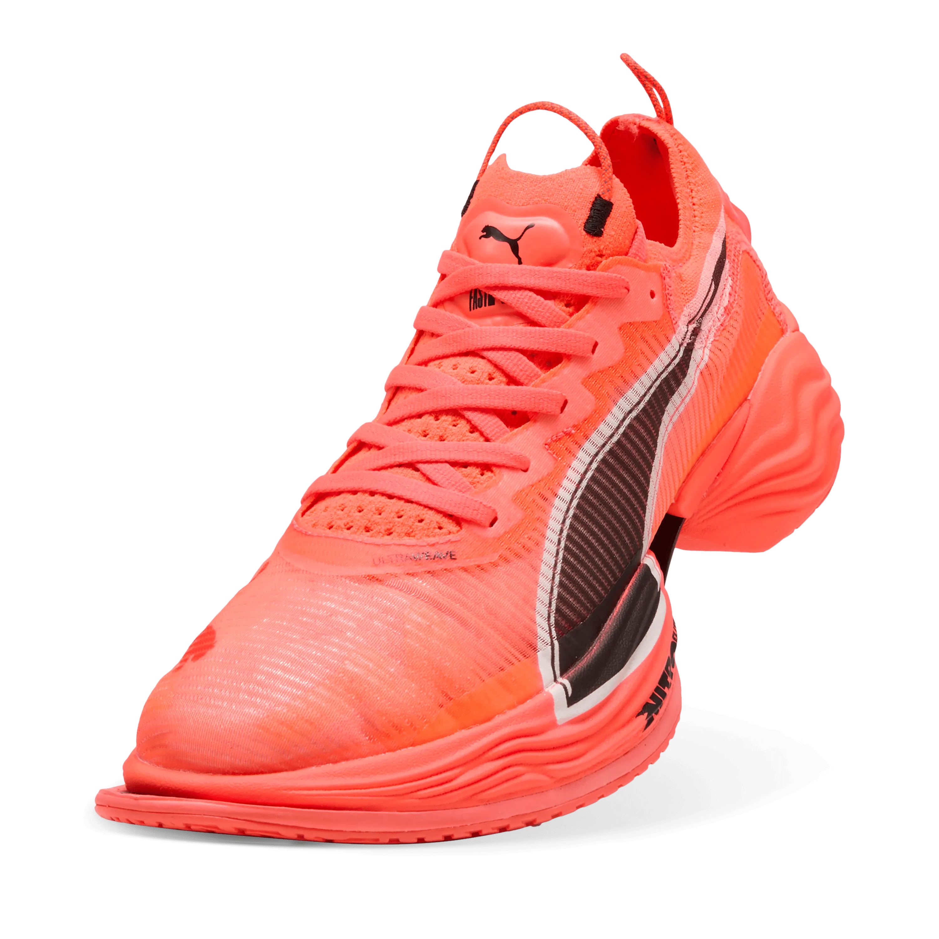 Puma Women's Fast-R NITRO Elite 2 Running Shoes in Glowing Red/Puma White SS25 Asics Gel Tech Neo 4 Walking Shoe