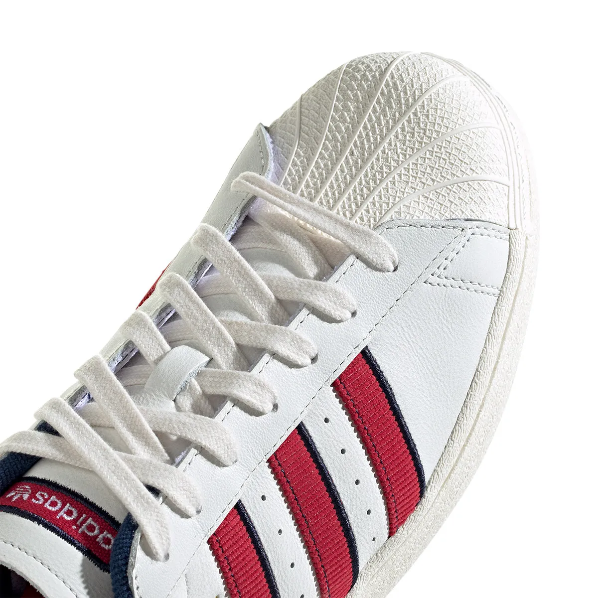 Superstar 'White Team Victory Red Night Indigo' Adidas Tennis Shoes Ubersonic