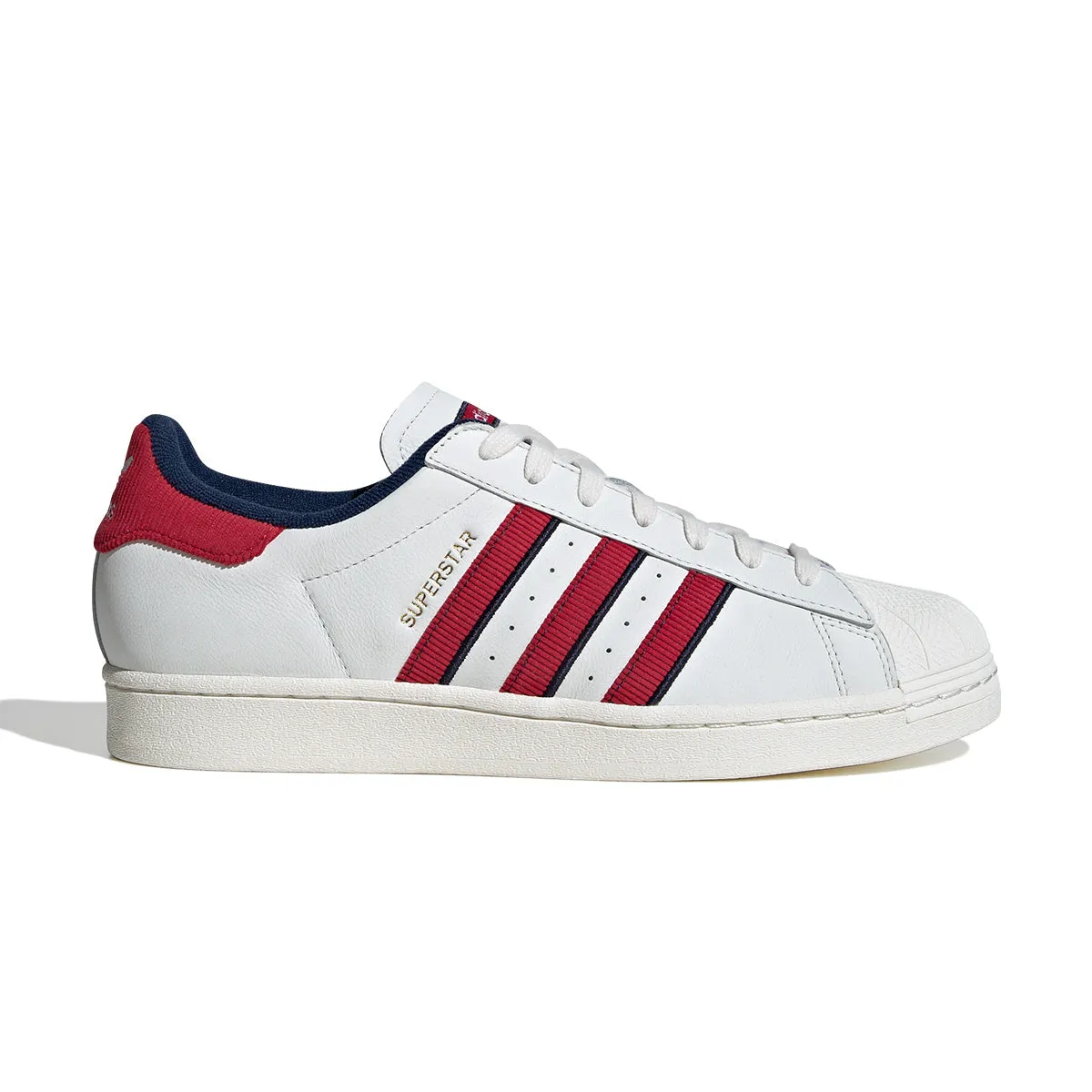 Superstar 'White Team Victory Red Night Indigo' Cloudfoam Adidas Shoes