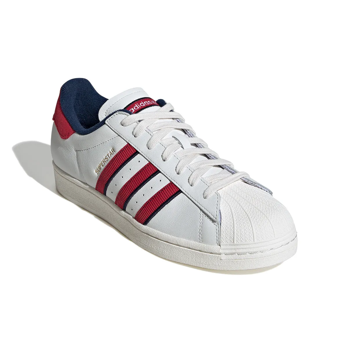Adidas Size 7 Shoes Superstar 'White Team Victory Red Night Indigo'