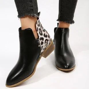 European And American Plus Size Leather Martin Boots Casual Shoes Online Purchase