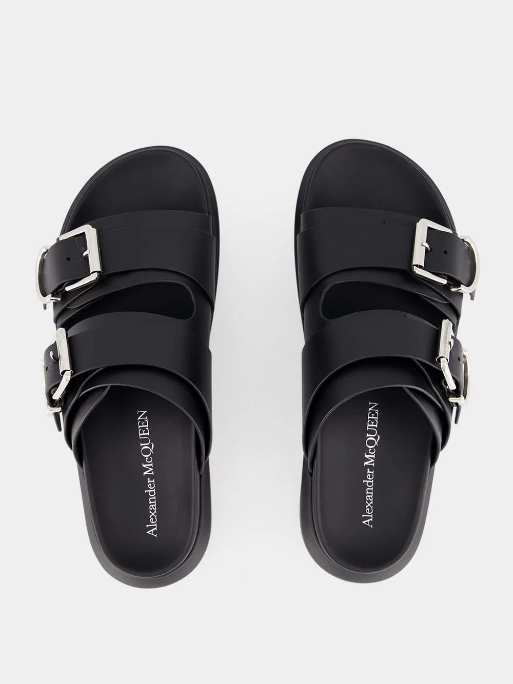 Orthopedic Dress Sandals Black Hybrid Slide