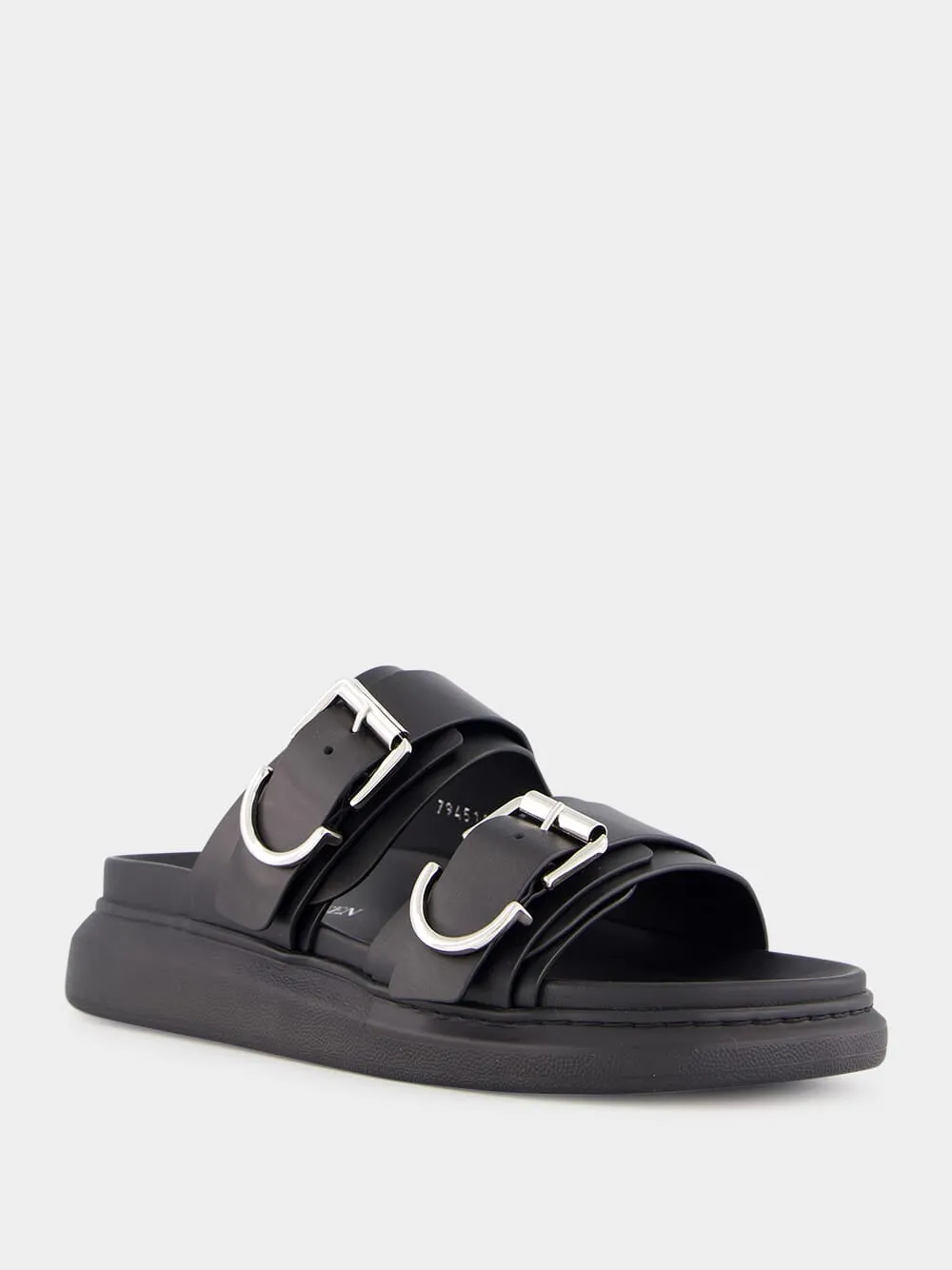 Sandals With Ankle Straps Black Hybrid Slide