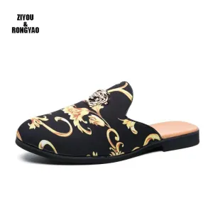 New summer breath Slippers men Slides fluffy Plush Sandals Flat House Shoes Casual Raccoon Flip Flops leather men shoe Flat Shoes Outfit