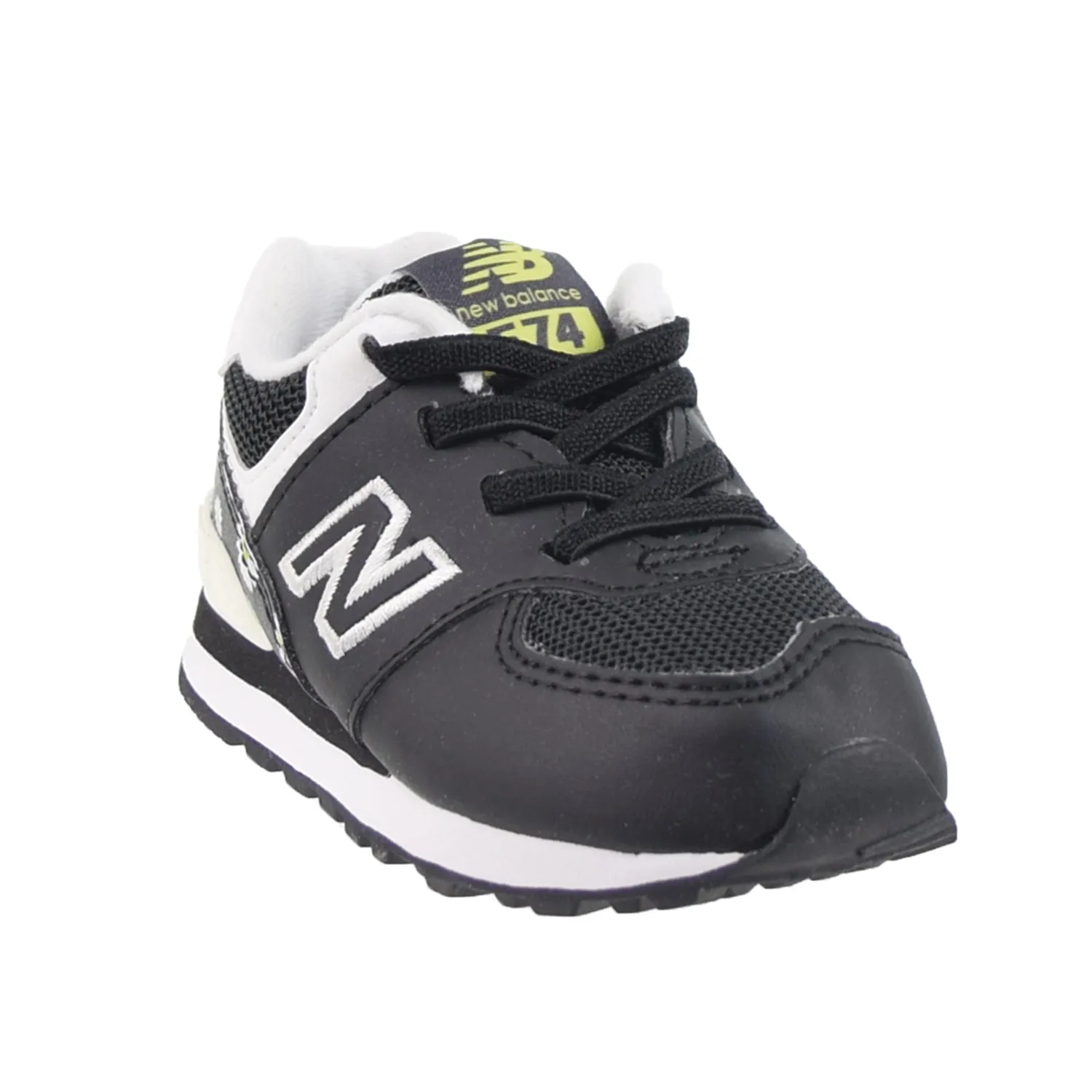 New Balance 574 Bungee Toddler's Shoes Black-lemonade Are New Balance 550 True To Size