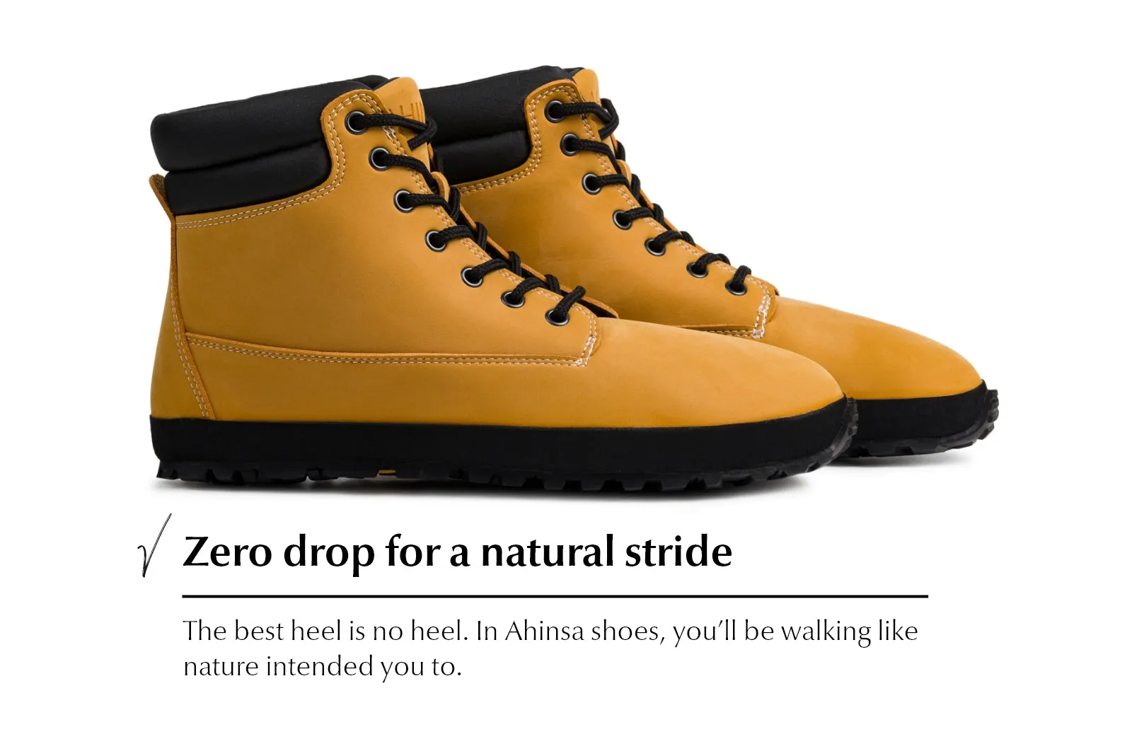 Panorama Waterproof Low Hiking Shoes Men's barefoot shoes Shuma Nature mustard nubuck