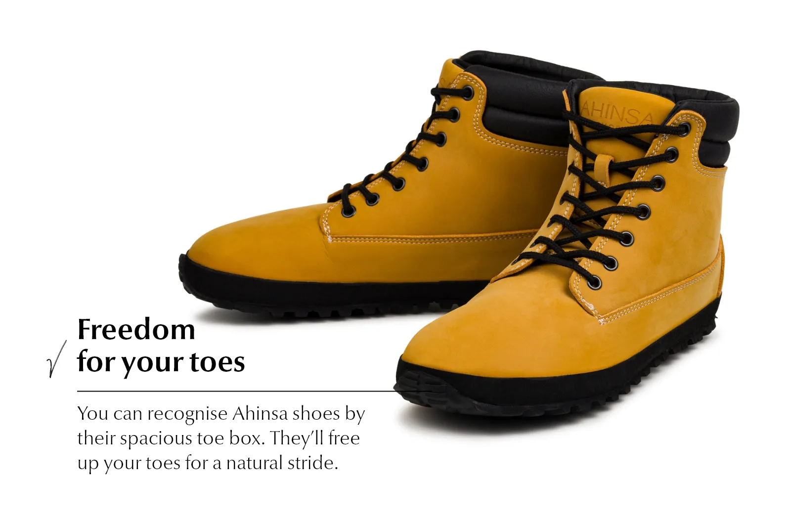 Men's barefoot shoes Shuma Nature mustard nubuck Trail Shoes Or Hiking Shoes