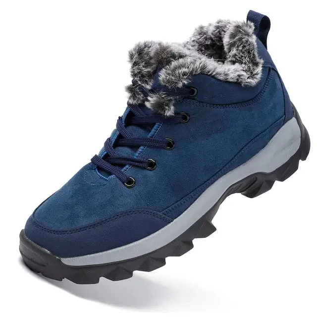 Riolio Men Snow Boots Winter Outdoor Walking Shoes light Sneakers for Men Winter Shoes Botines Tenis Mens Hiking Ankle Boots Footwear Hiking Shoes Palm Springs