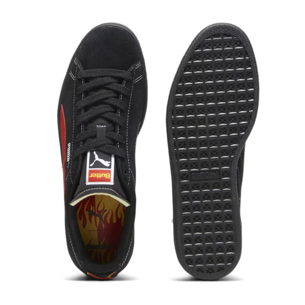 Asics Running Shoes Gel Cumulus 24   Butter Goods Suede 'Puma Black'