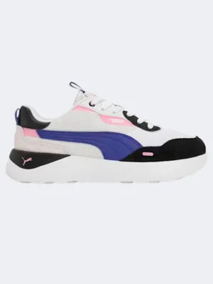 Puma Runtamed Platform Women Lifestyle Shoes White/Lapis/Mauved Difference Between Asics Shoes