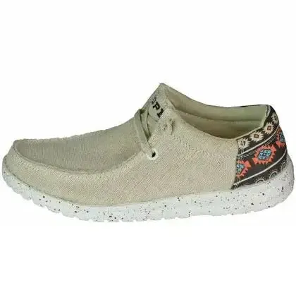 Best Casual Skate Shoes Roper Womens Hang Loose Casual Shoes Slip On Canvas Aztec Accent