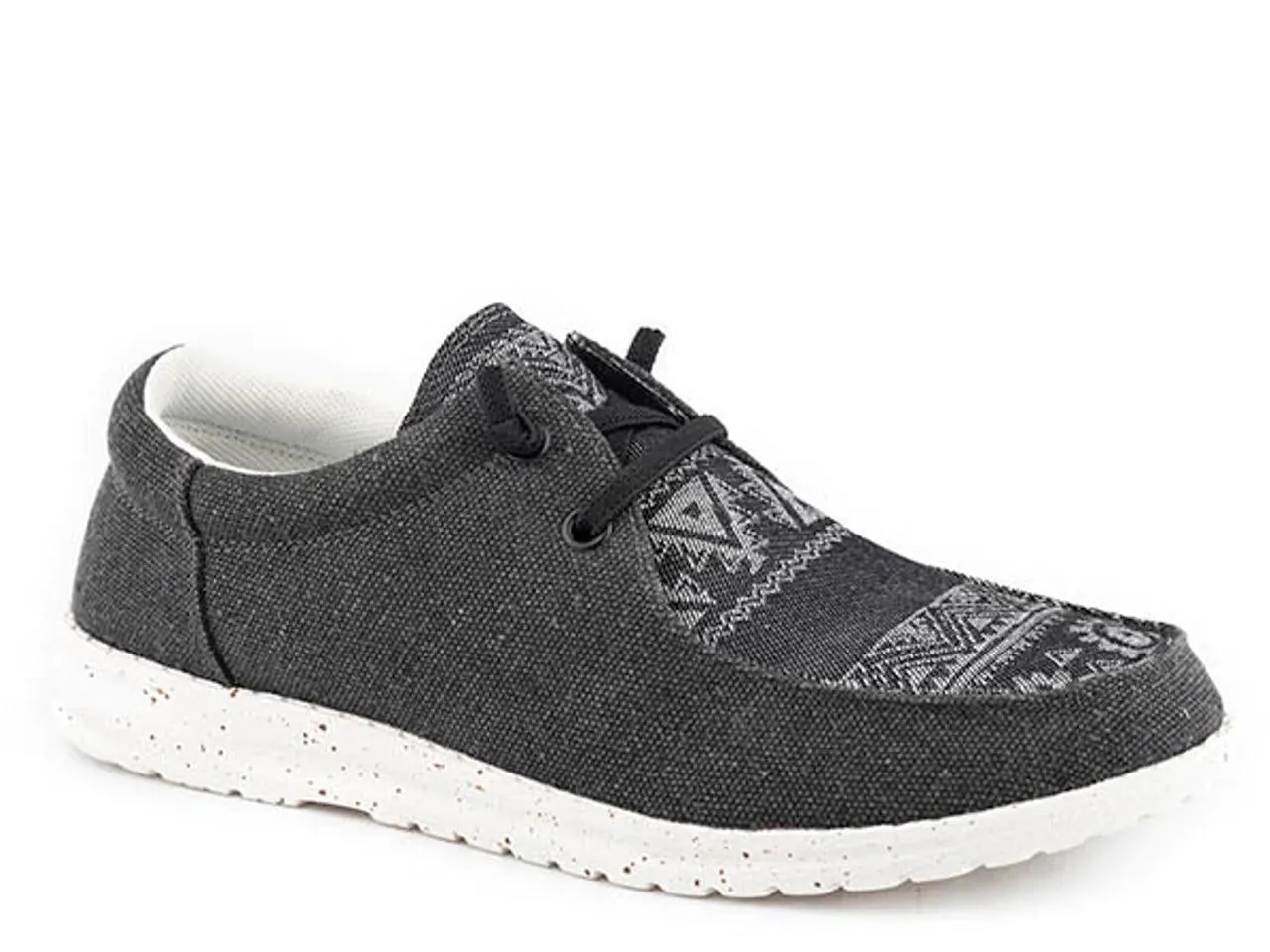 Roper Womens Hang Loose Casual Shoes Slip On Canvas Aztec Accent Crazyflight High Sneakers Shoes Casual