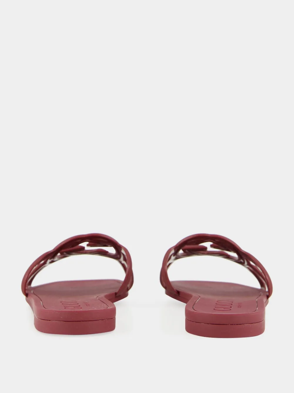 Flats Shoes For Sale Rosso Ancora Red G Slide Sandals