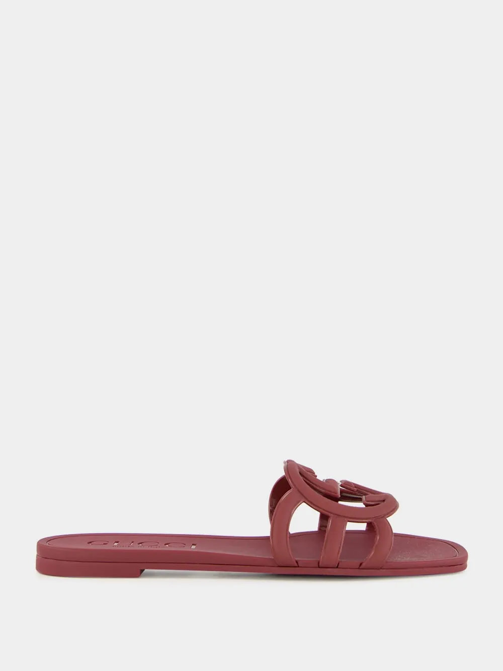 Rosso Ancora Red G Slide Sandals Good Basketball Shoes