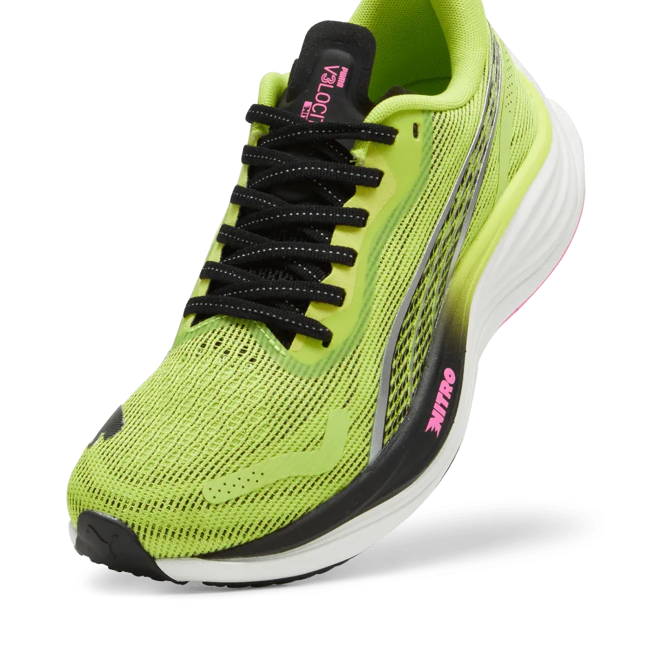 Asics Shoe Chart Puma Velocity Nitro 3 Women's  Running Shoes SS24 Lime Pow-PUMA Black-Poison Pink