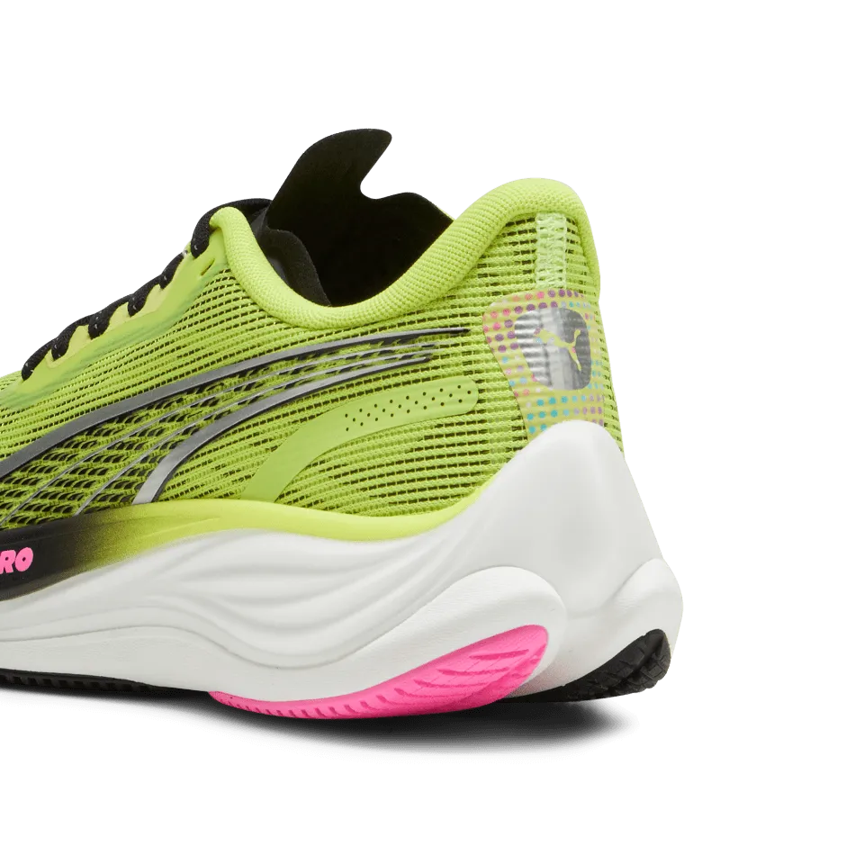 Puma Velocity Nitro 3 Women's  Running Shoes SS24 Lime Pow-PUMA Black-Poison Pink Asics Gel Nimbus Shoes