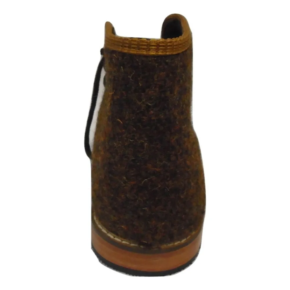 Barefoot Rain Boots Rust tweed Resipsa Chukka Ankle Boot