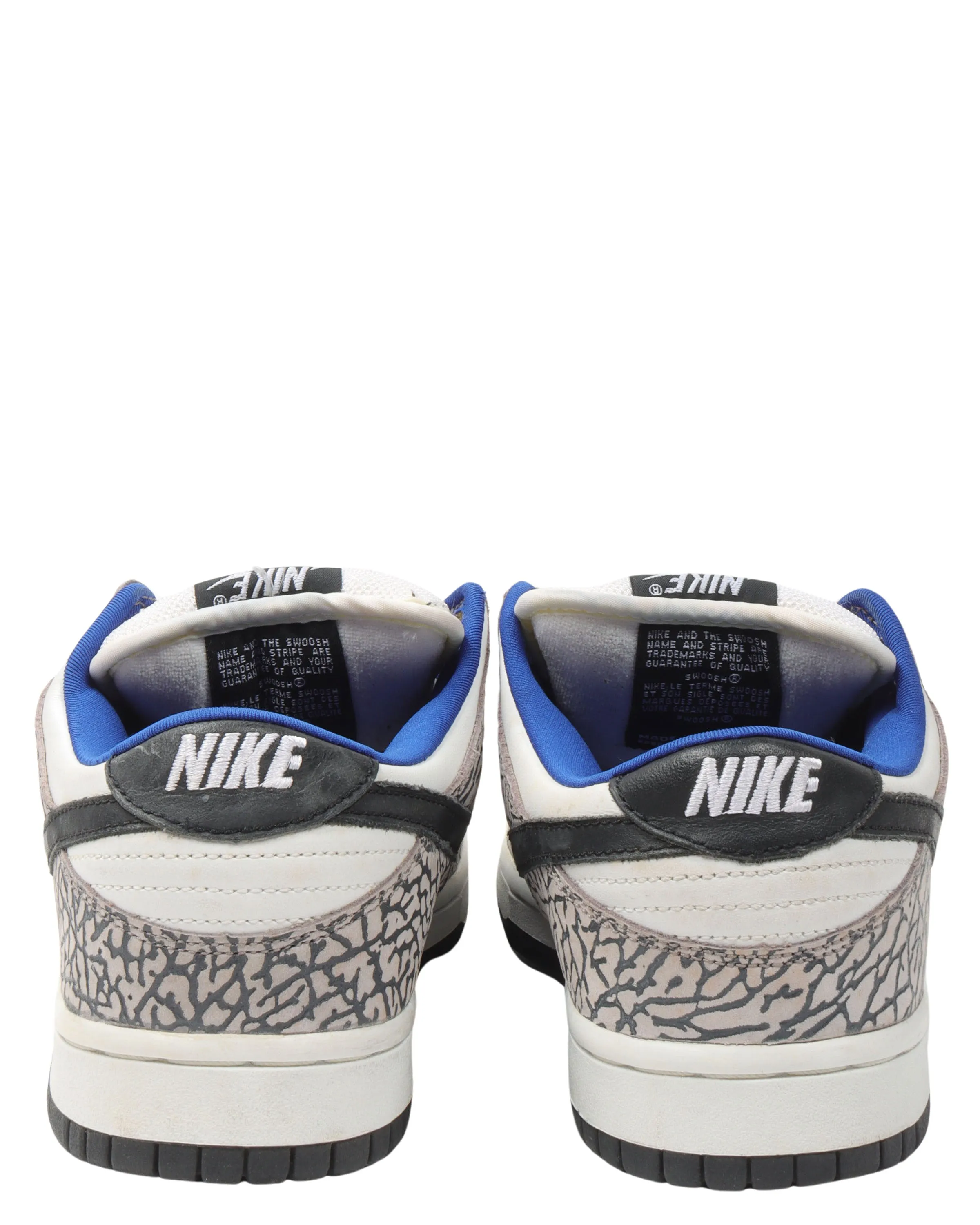 Asics Hockey Shoes SB Dunk Low 'Supreme White Cement'