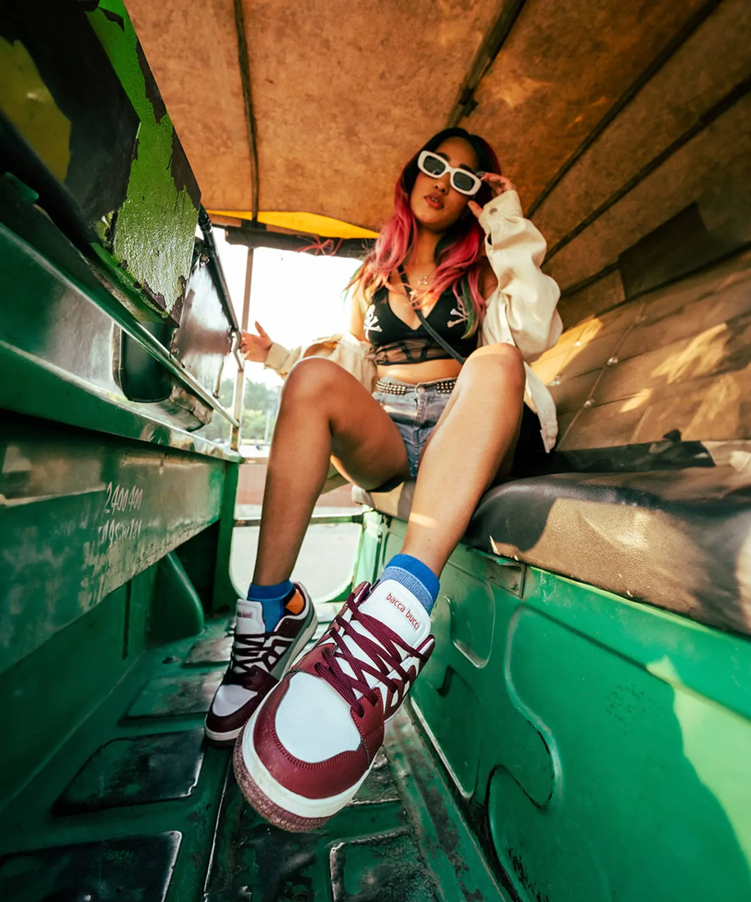 Bacca Bucci SERENITY Low Top Flat Sole Fashion Women's Sneakers Best Fashion Sneakers