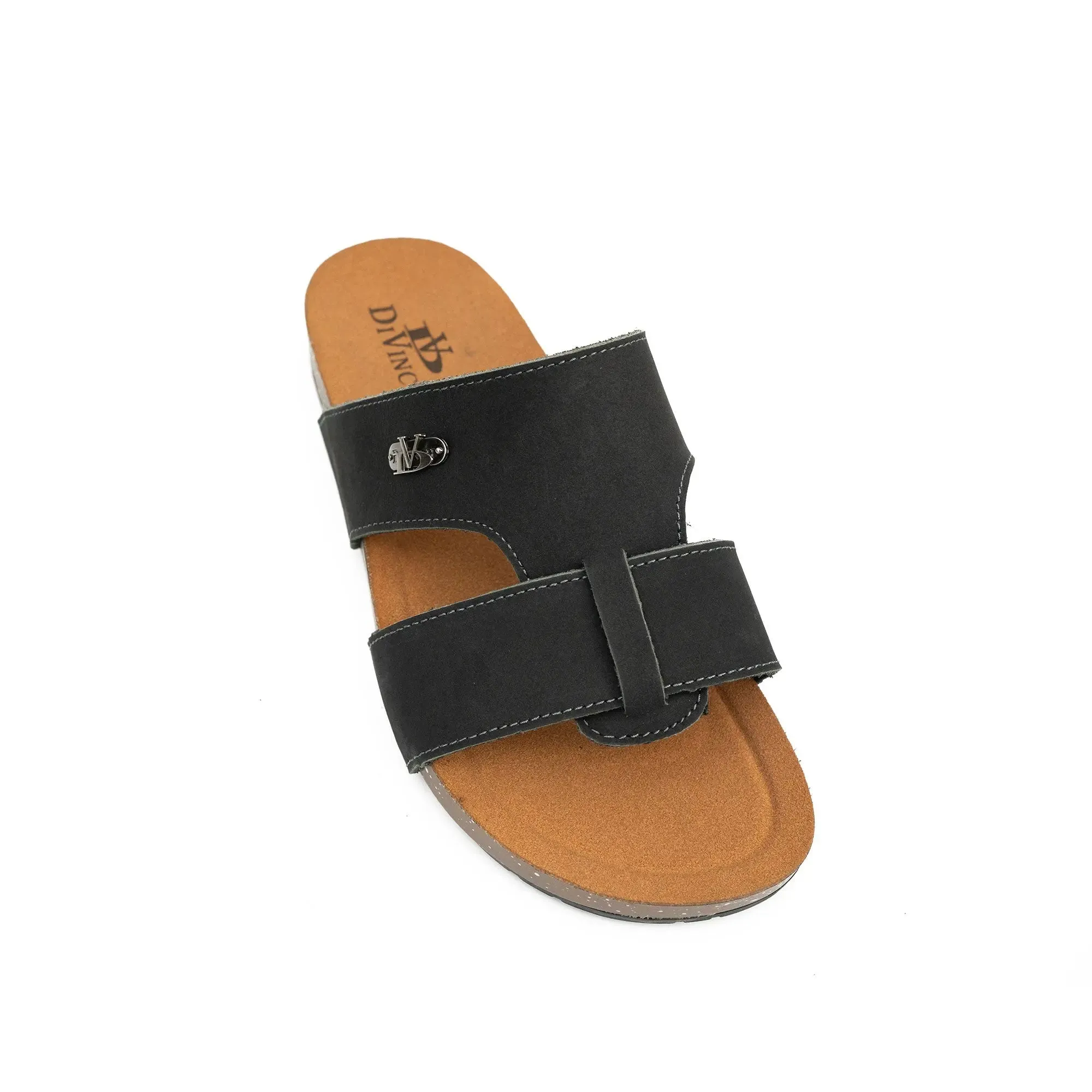 Sandals For Support Black Double - Strap Slide Sandals
