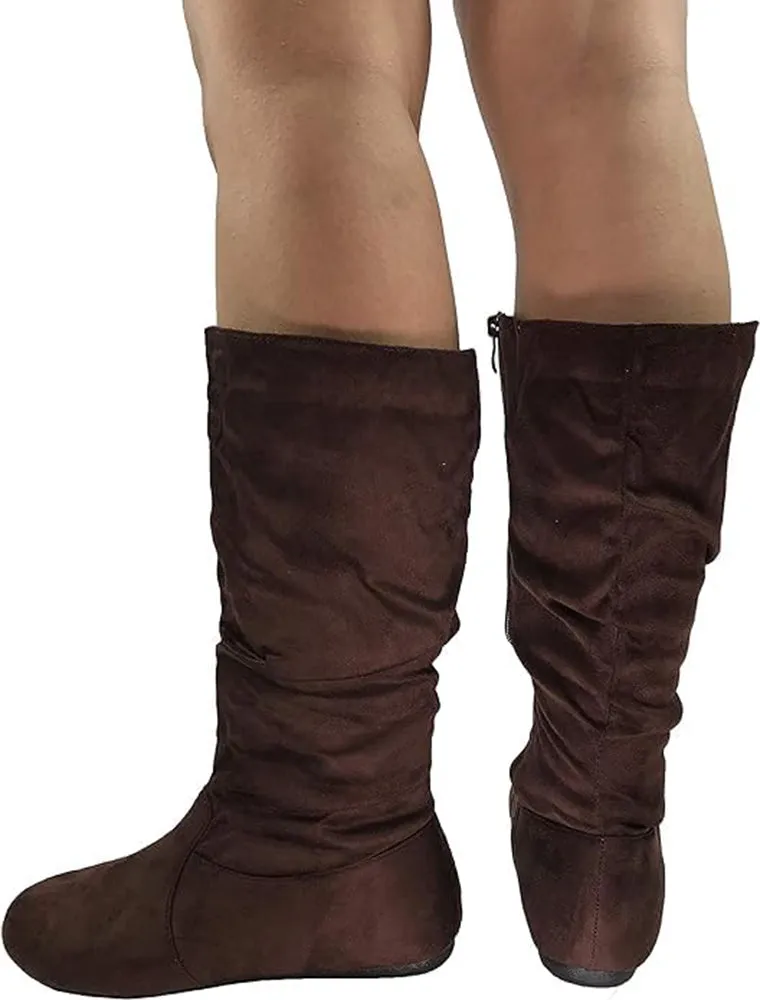 SELENA-23 Brown Suede Forever Volleyball Shoes For Flat Feet