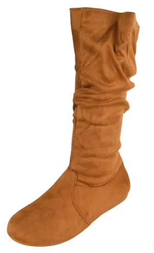 SELENA-23 Tan Suede Forever Best Hospital Shoes Flat Feet