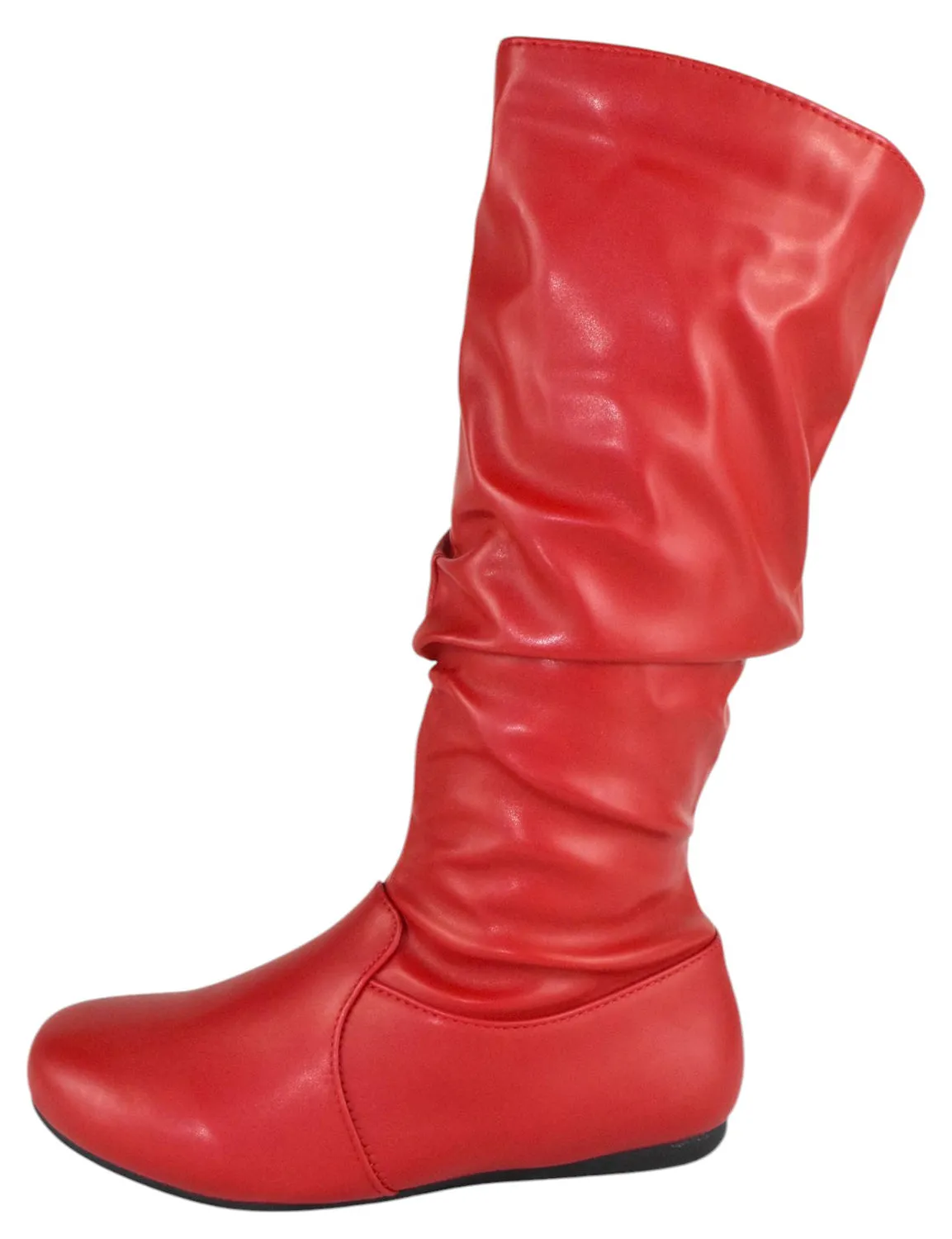 SELENA-24 Red PU Forever Flat Shoes For Sale