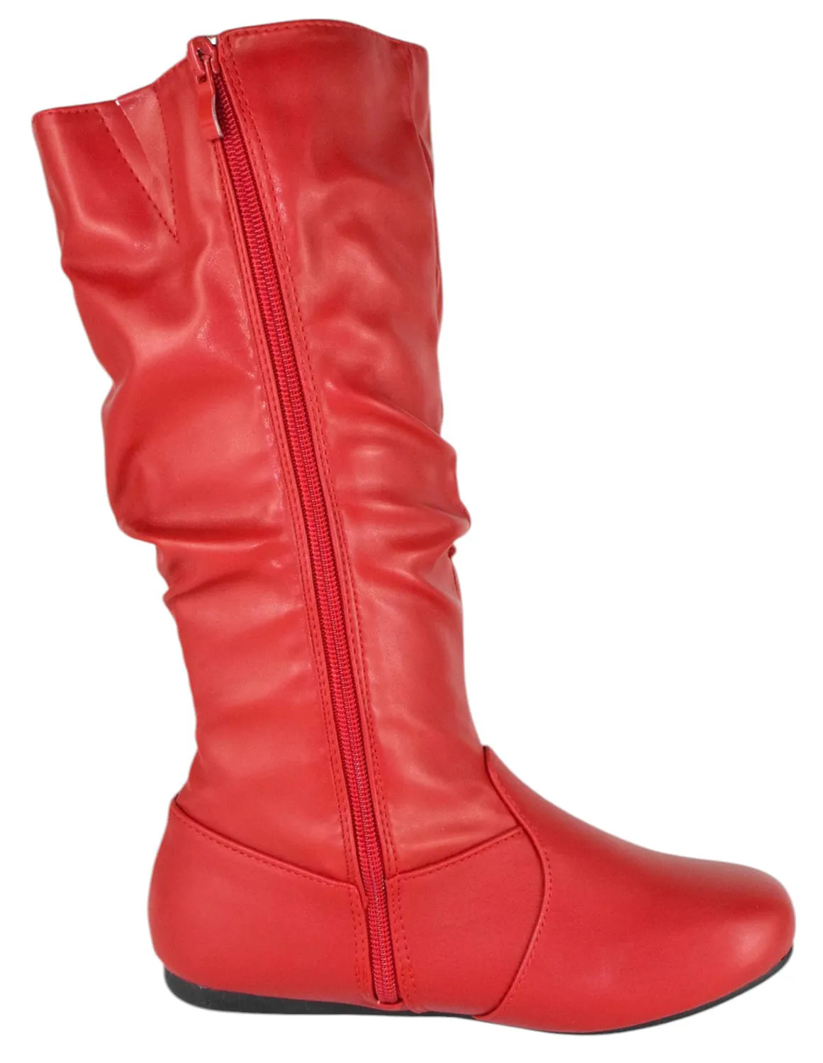 SELENA-24 Red PU Forever Shoe Boots