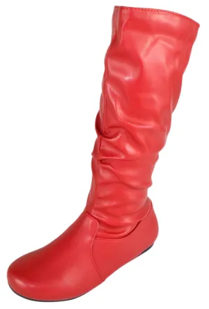 Dance Flat Shoes SELENA-24 Red PU Forever