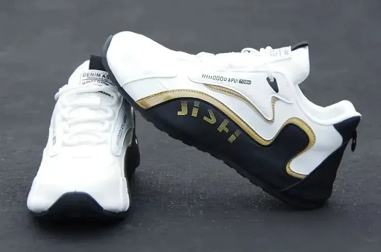 Ariat Shoes Men's PU Leather Waterproof Sneakers Casual Sports Shoes Men Lightweight Breathable Flat Non-slip Tenis Shoes Zapatillas Hombre