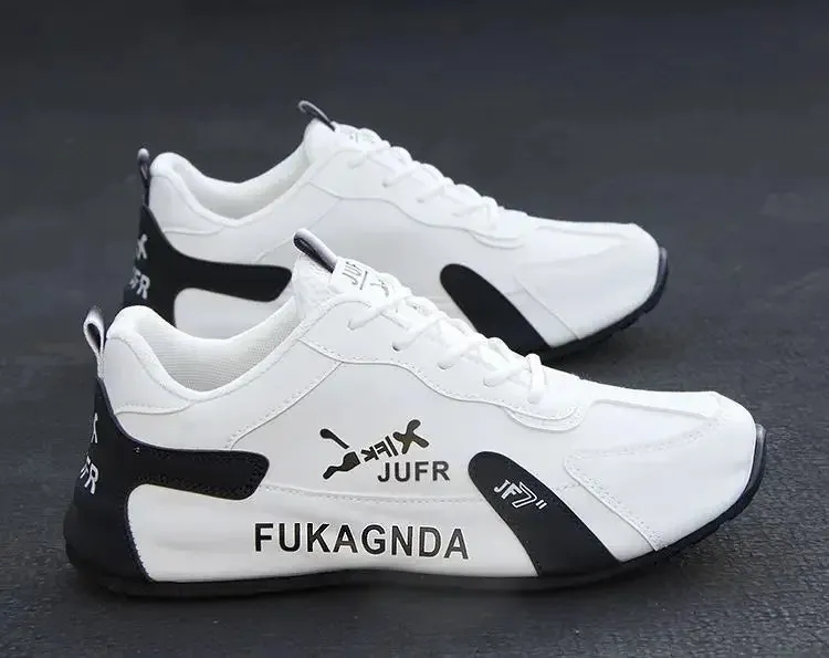 The Best Shoes For Flat Feet Men's PU Leather Waterproof Sneakers Casual Sports Shoes Men Lightweight Breathable Flat Non-slip Tenis Shoes Zapatillas Hombre