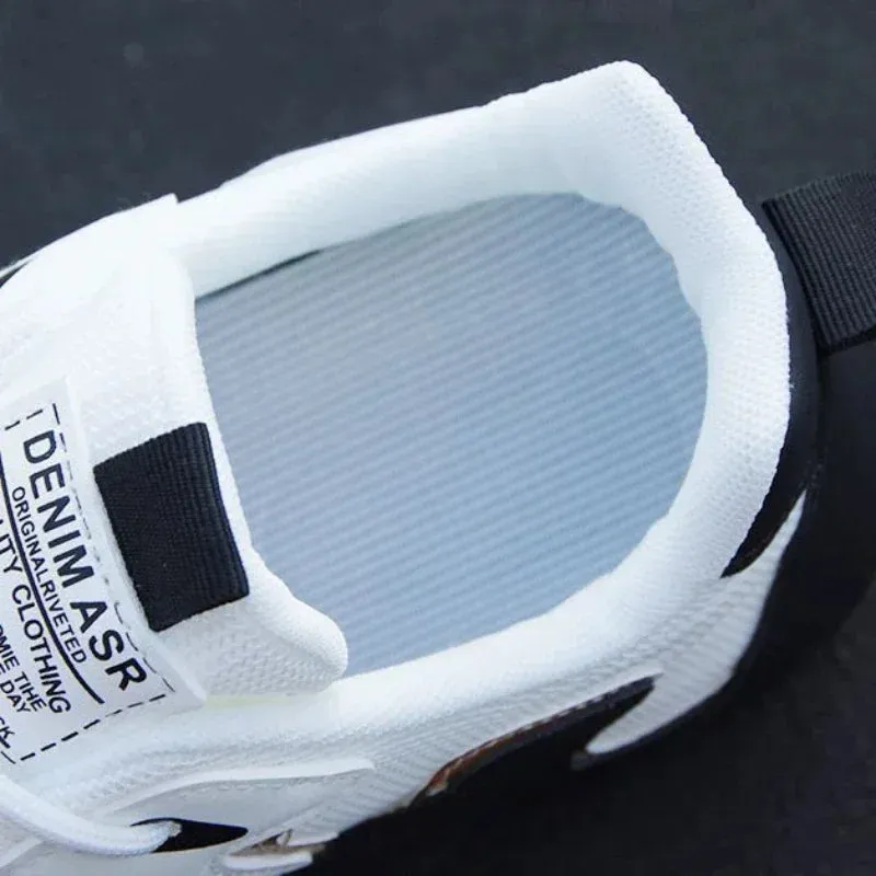 Satin Shoes Flats Men's PU Leather Waterproof Sneakers Casual Sports Shoes Men Lightweight Breathable Flat Non-slip Tenis Shoes Zapatillas Hombre