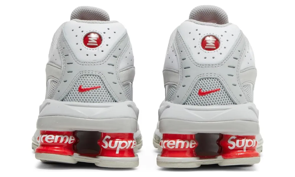 Supreme x Nike Shox Ride 2 'White' Asics Preschool Running Shoes