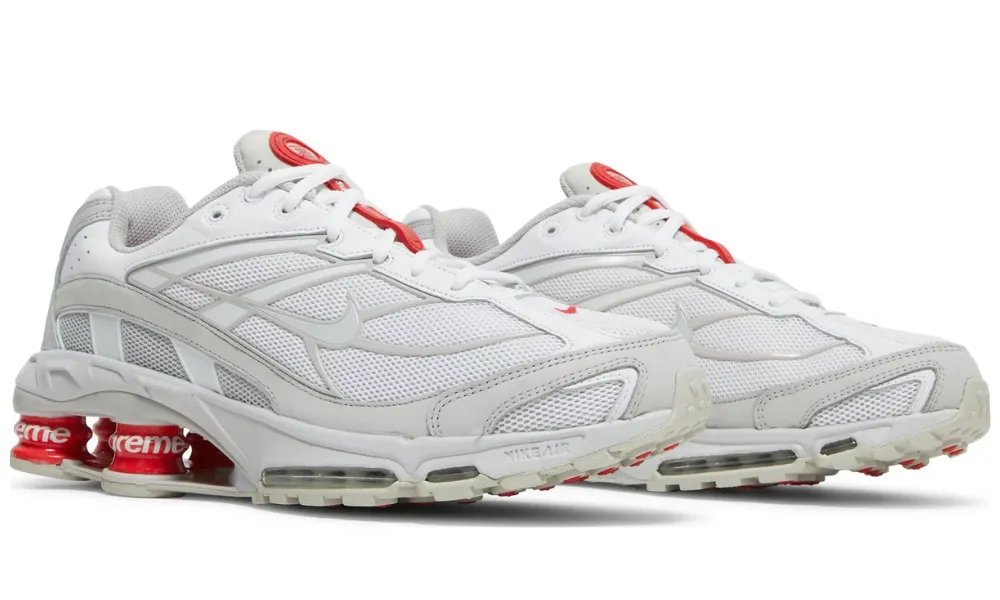 Asics Silver Shoes Supreme x Nike Shox Ride 2 'White'