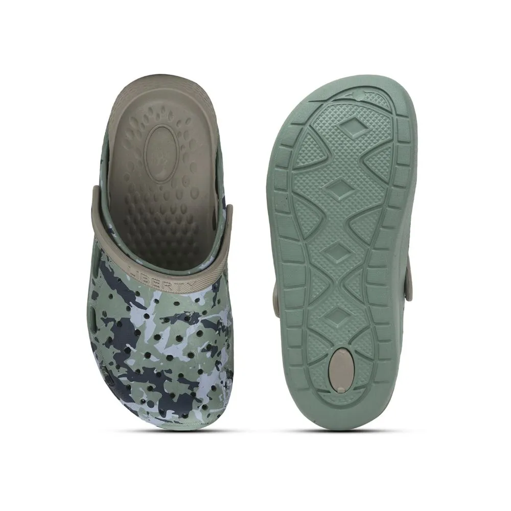 A-HA Green Casual Slingback Clogs For Men LPMXT-811 By Liberty Walking Sandals Comfort