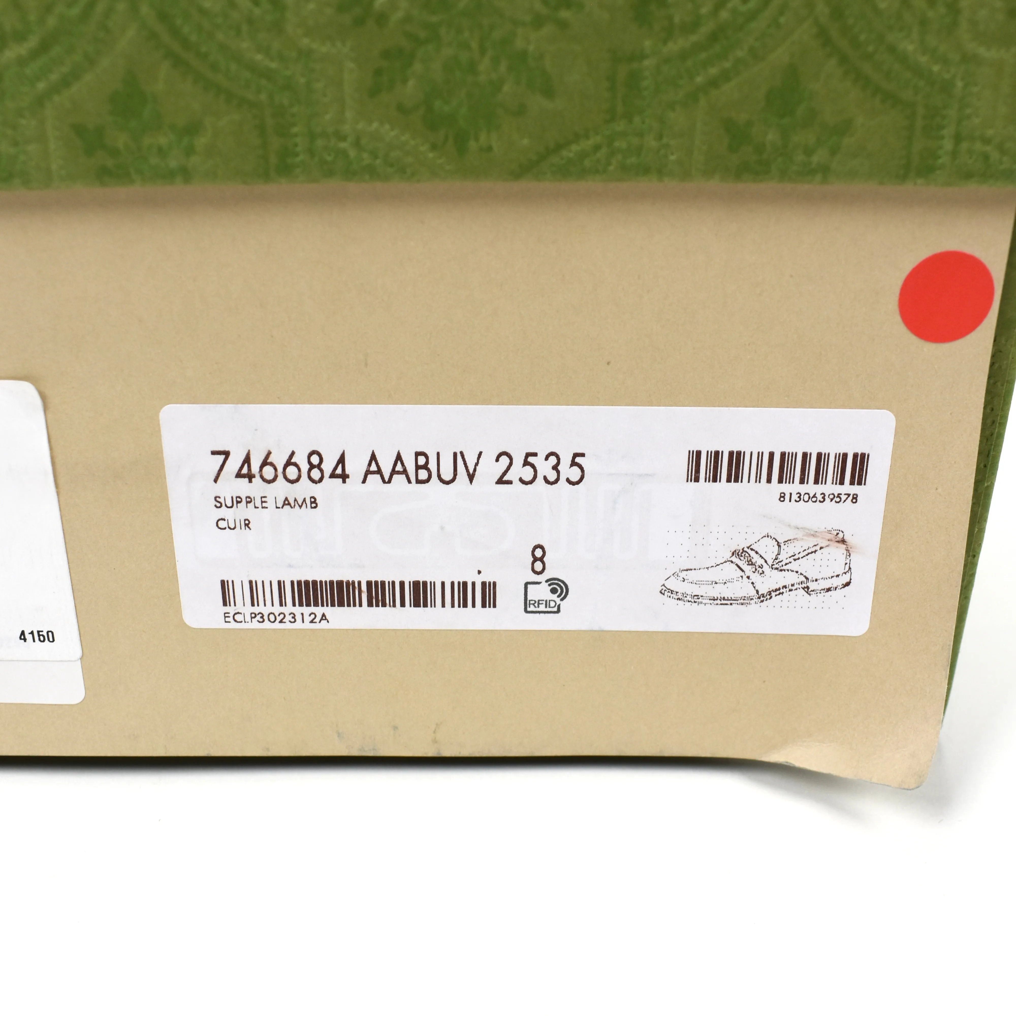 Gucci - Brown Leather GG Chain Logo Loafers Princess Slippers