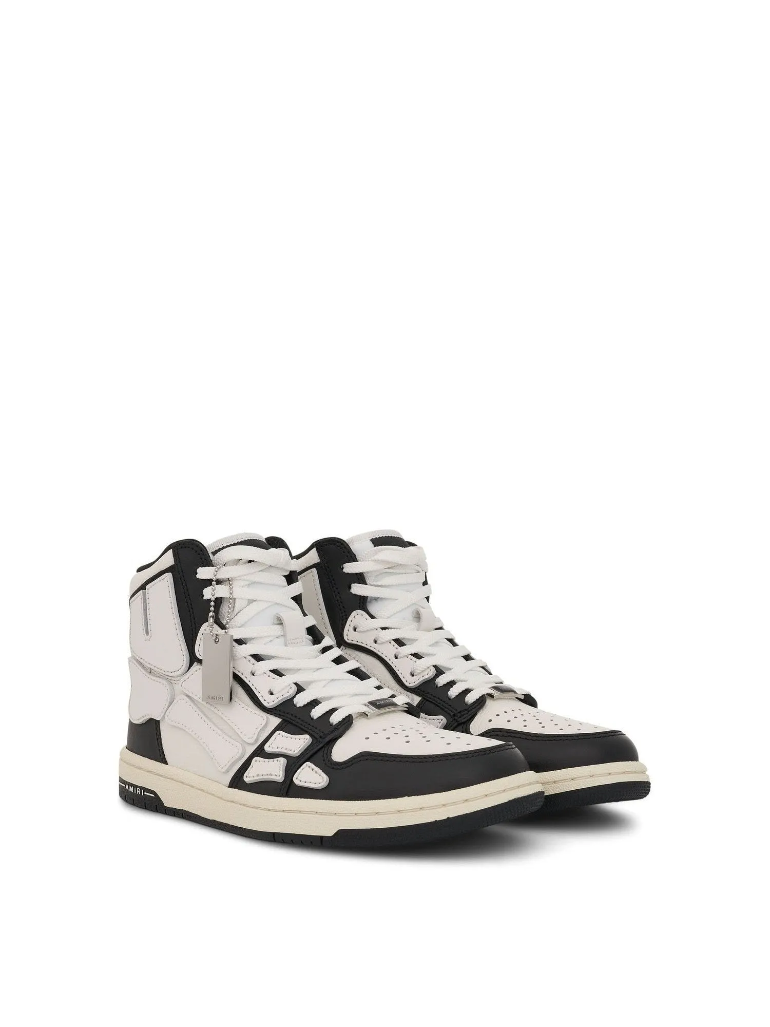 Skeleton High Leather Sneaker in Black/White Hades Sneakers