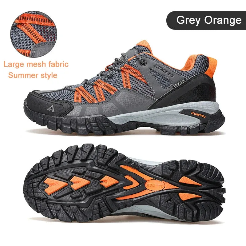HUMTTO Summer Breathable Shoes for Men Non-slip Hiking Men's Sports Shoes Luxury Designer Outdoor Black Rubber Trekking Sneakers Rock Climbing Shoes Buying Guide