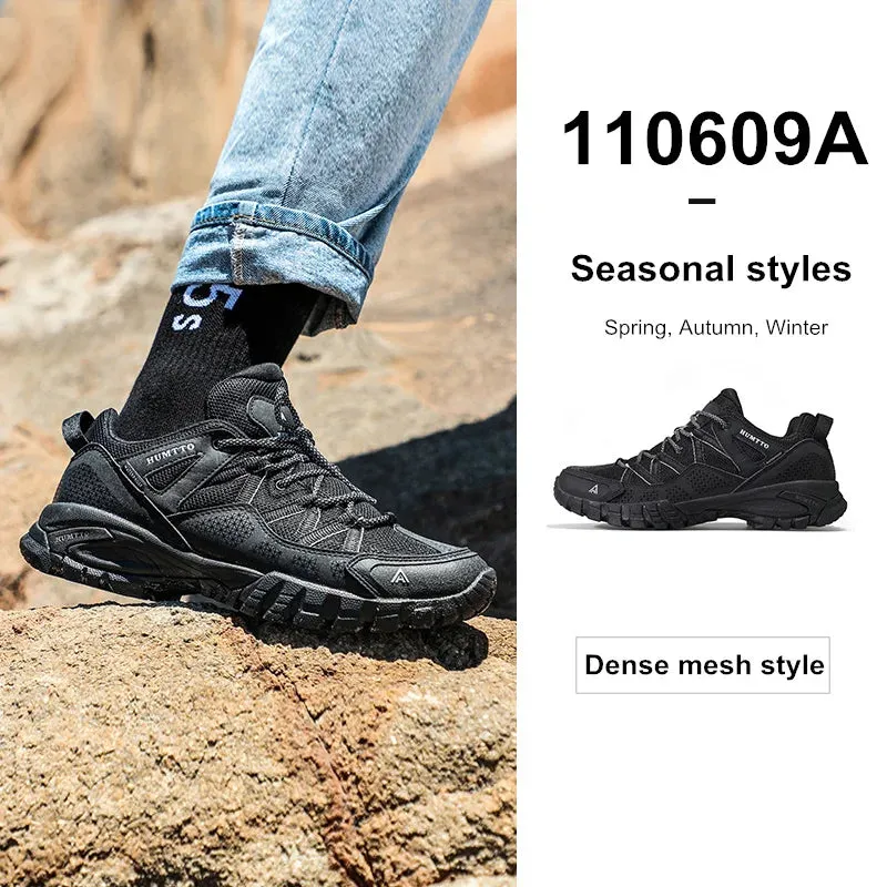 Xero Hiking Shoes HUMTTO Summer Breathable Shoes for Men Non-slip Hiking Men's Sports Shoes Luxury Designer Outdoor Black Rubber Trekking Sneakers