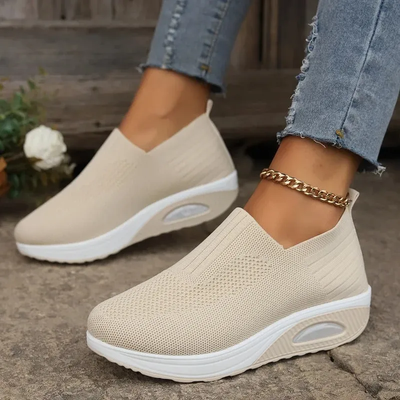 Comfortable Platform Slip-On Shoes for Women Types Of Casual Shoes