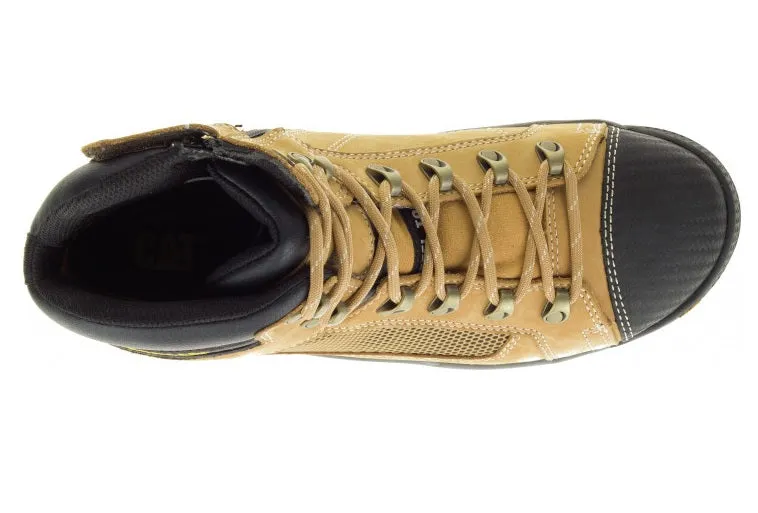 CAT Convex ST Mid Honey Safety Boot Denim Ankle Boots