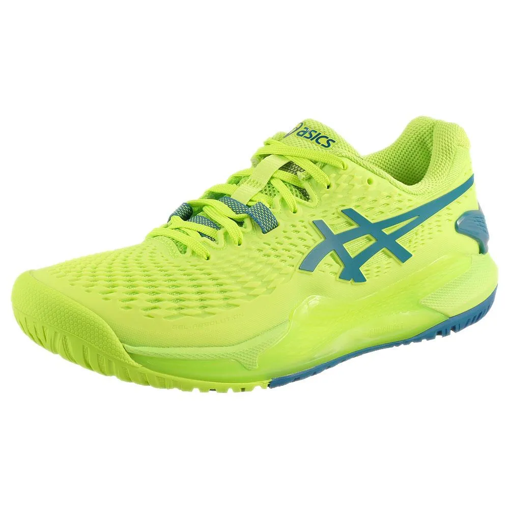 Asics Women's Gel-Resolution 9 - Hazard Green/Reborn Blue Asics Shoes Customer Service