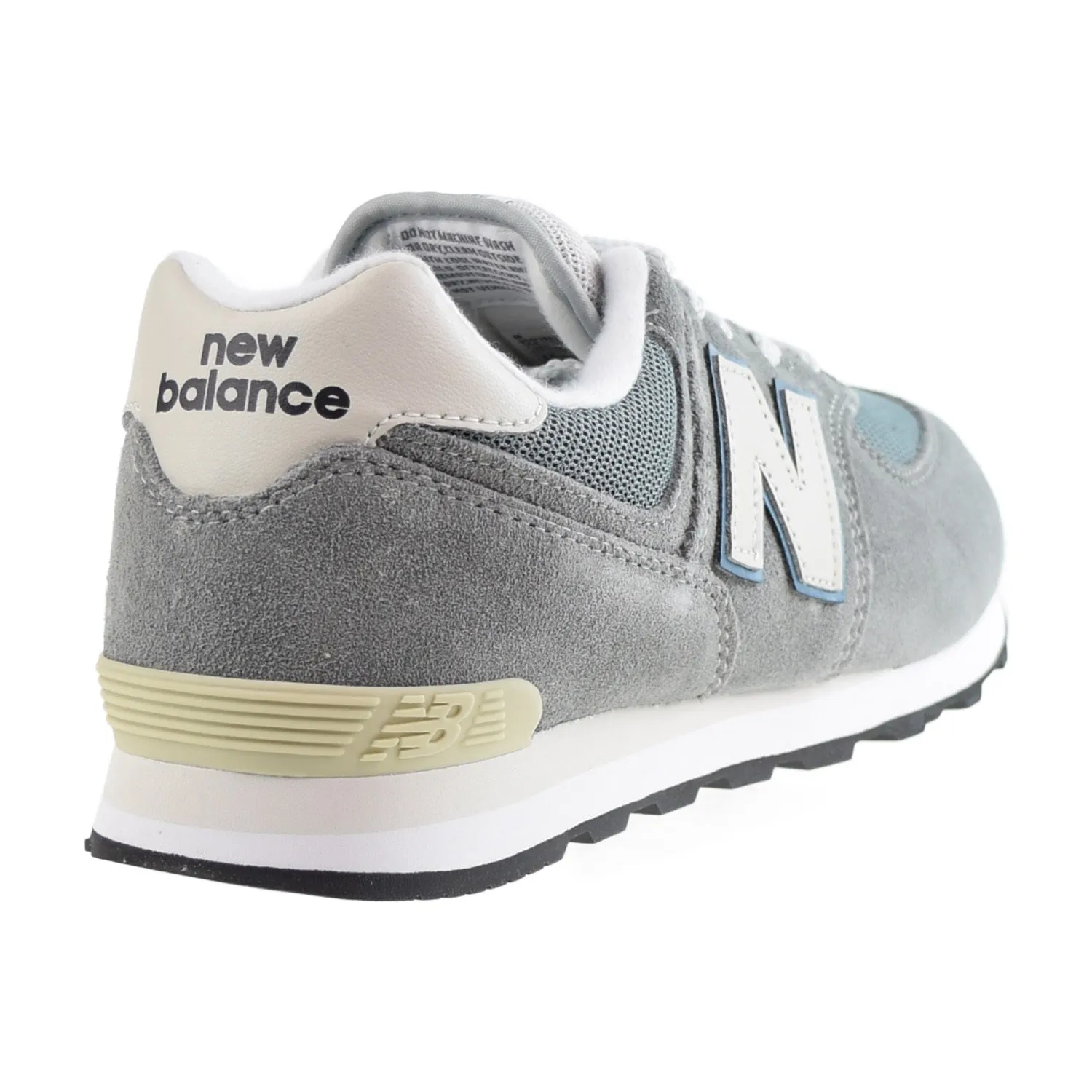 New Balance 574 Big Kids' Shoes Grey-Blue Laces For New Balance Sneakers